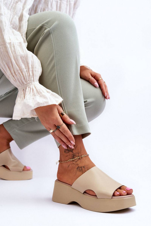 Sussid platvormiga beeži värvi Lucami