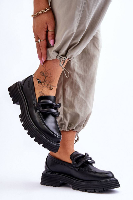 Mokassiinid jalatsid Big Star mustad