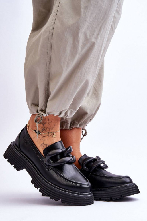 Mokassiinid jalatsid Big Star mustad