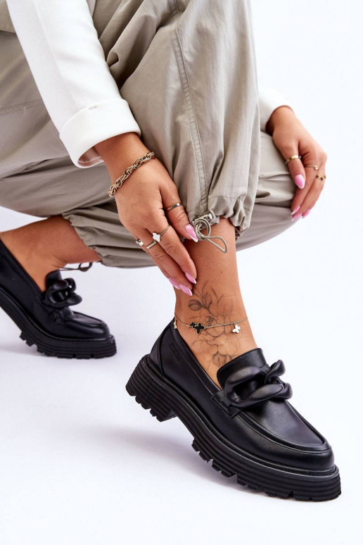 Mokassiinid jalatsid Big Star mustad