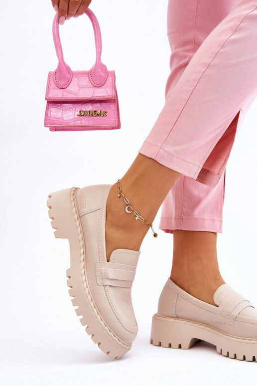 Mokassiinid jalatsid Big Star beeži...