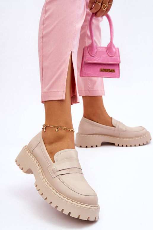 Mokassiinid jalatsid Big Star beeži...