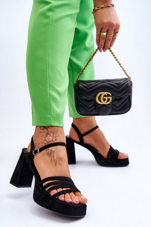 Elegantsed kõrged kontsad mustad Verda