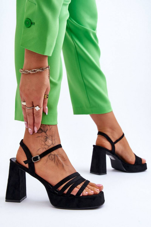 Elegantsed kõrged kontsad mustad Verda