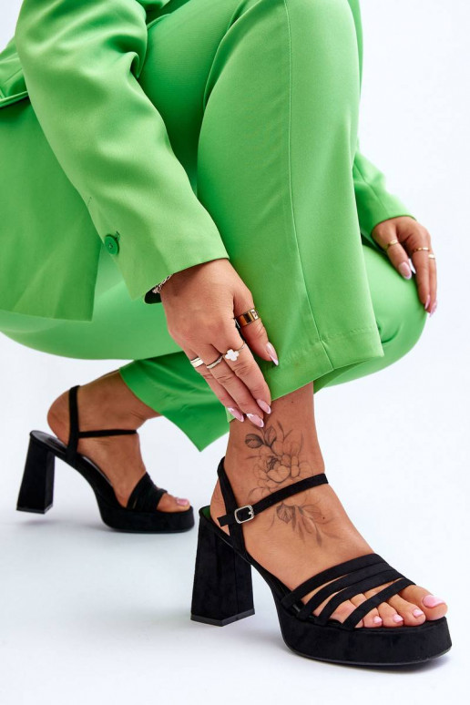 Elegantsed kõrged kontsad mustad Verda