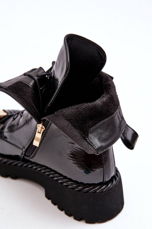 Laque saapad kaunistustega mustad...