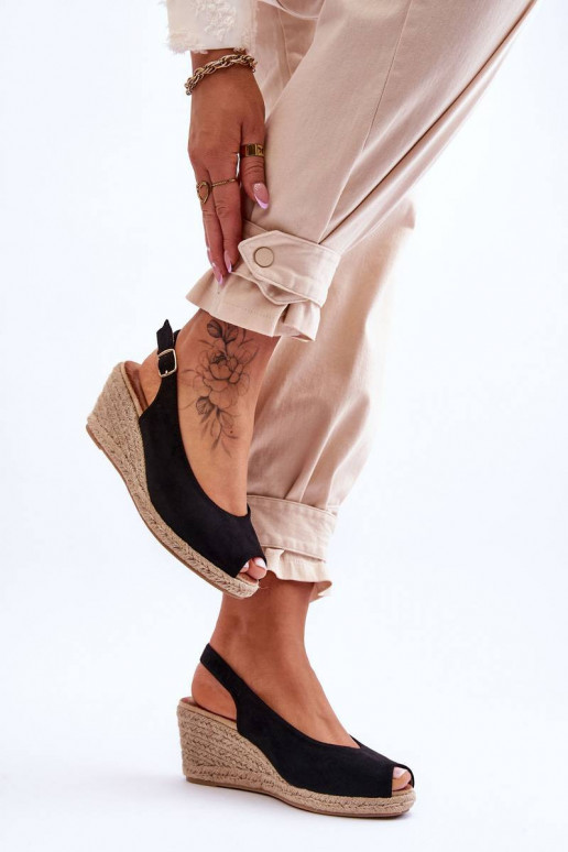 Seemisnahksed platvormkingad mustad...