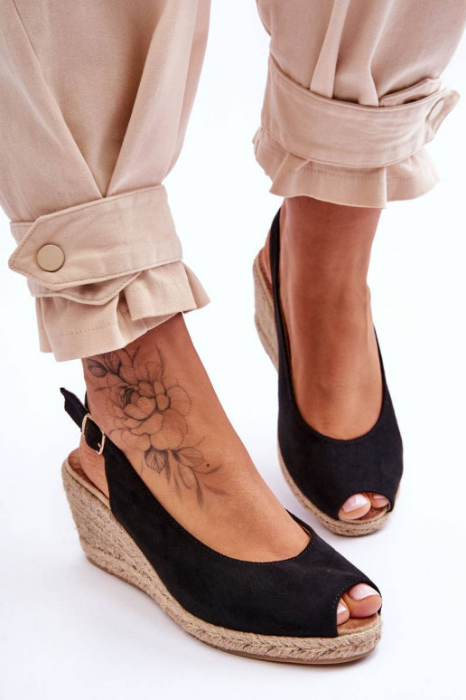 Seemisnahksed platvormkingad mustad...