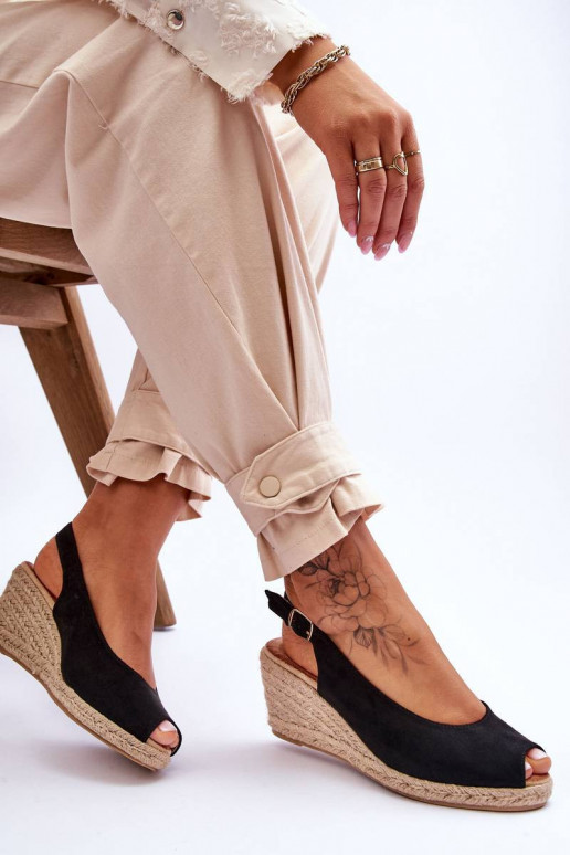 Seemisnahksed platvormkingad mustad...