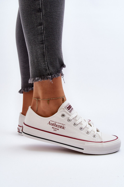 Naistesaapad Big Star valget värvi