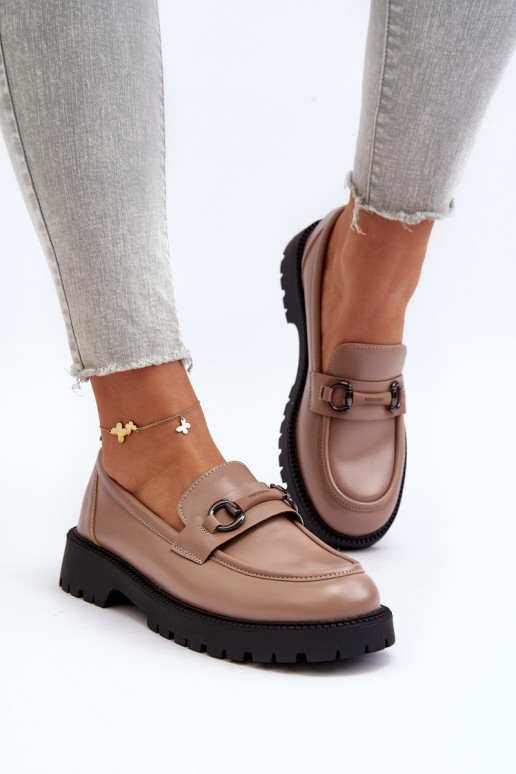 Mokassiinid Eko beeži värvi Ledda