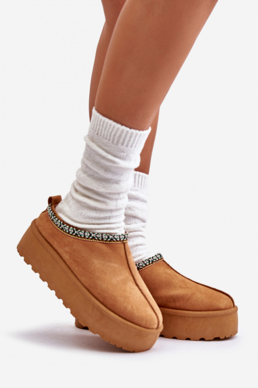 Naiste platvormsussid pruunid Neroma