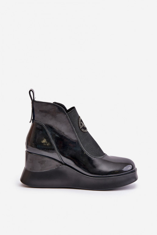 Lakitud saapad, soojustatud Vinceza...