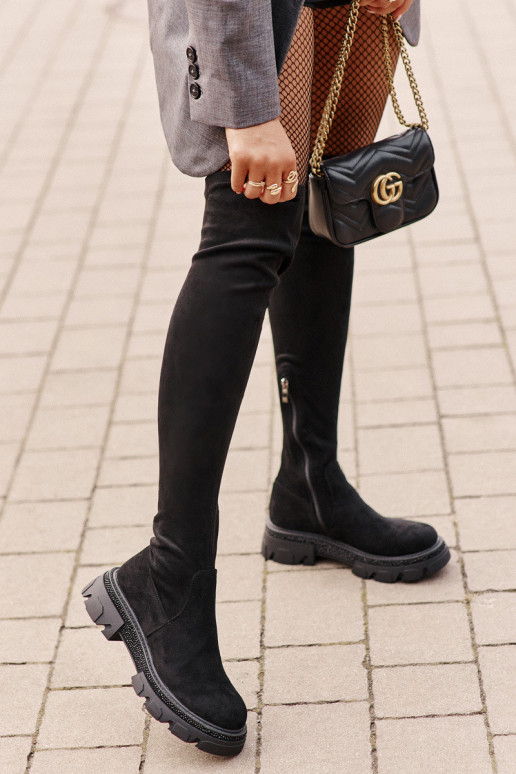 Naiste kõrged saapad üle põlve eko...