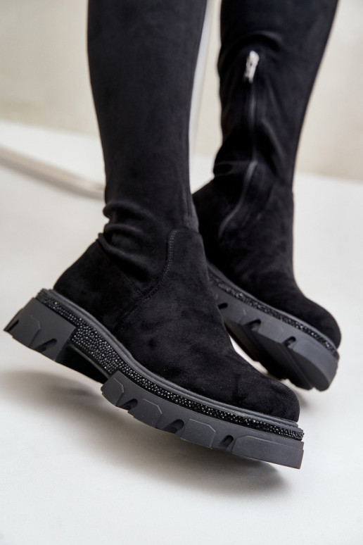 Naiste kõrged saapad üle põlve eko...