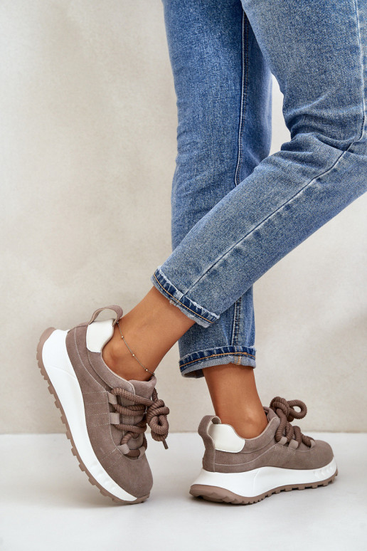 Zomšast sneakerid, beež