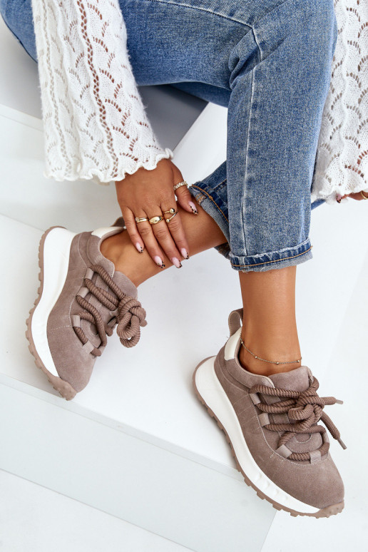 Zomšast sneakerid, beež