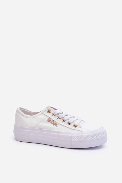 Naiste valged kingad platvormiga Lee Cooper LCW-24-31-2725