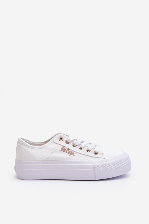 Naiste valged kingad platvormiga Lee Cooper LCW-24-31-2725
