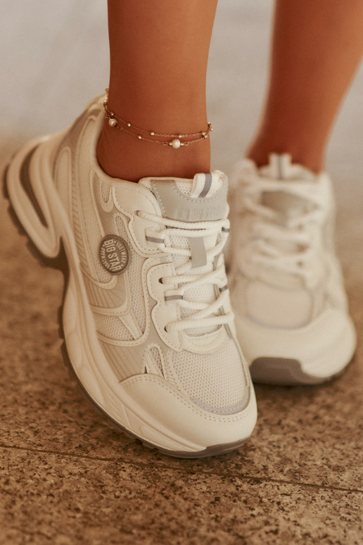 Valged naiste spordistiilis kingad...