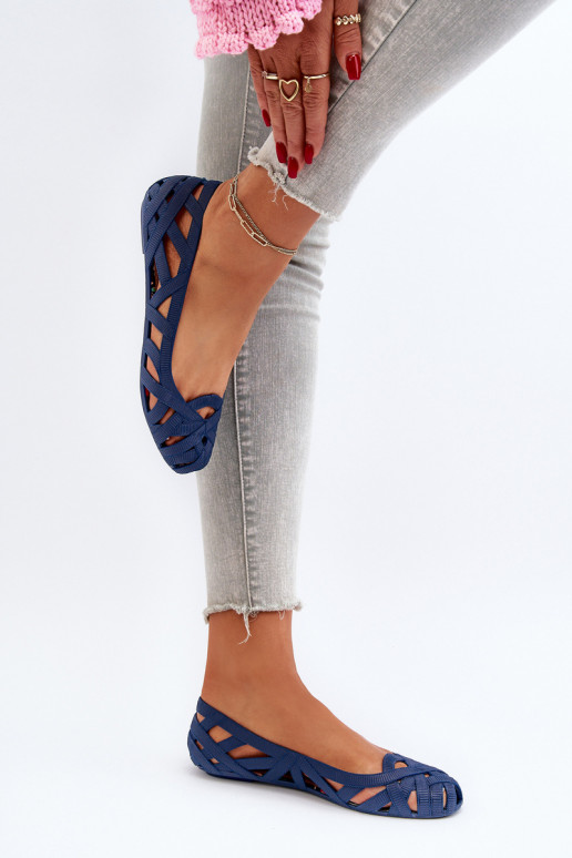 Kummist ballerinad tumesinise värvi...