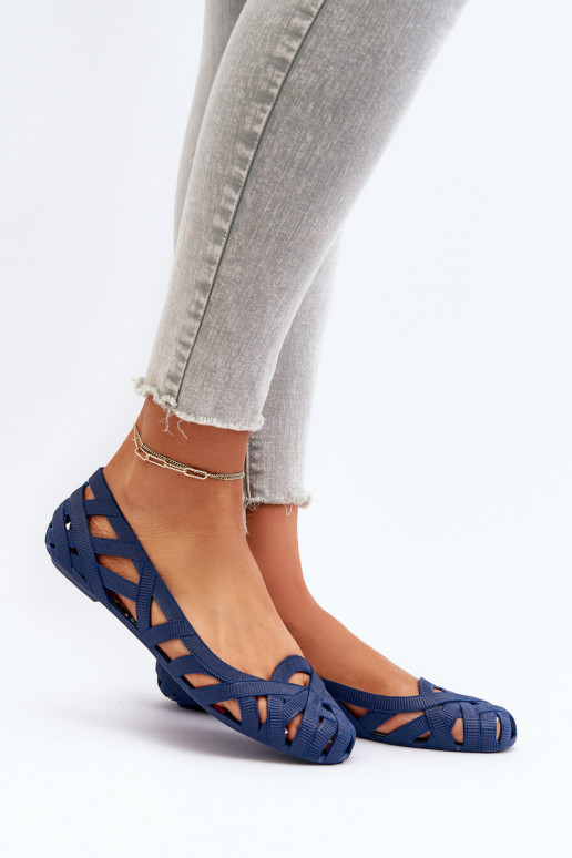 Kummist ballerinad tumesinise värvi...