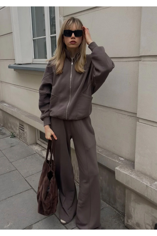 Costa - pruunid laia säärega püksid