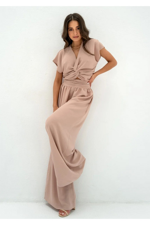 Musso - Beige draped top Musso - Beige draped top