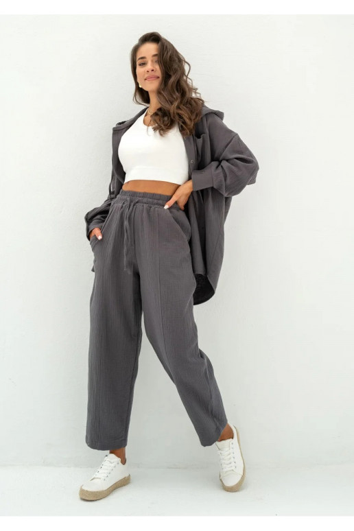 Graphite muslin jogger pants Graphite muslin jogger pants
