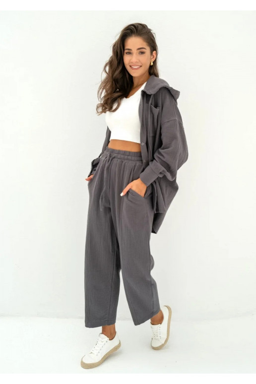 Graphite muslin jogger pants Graphite muslin jogger pants