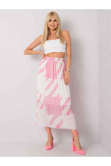 Roosa plisseeritud Maxi...