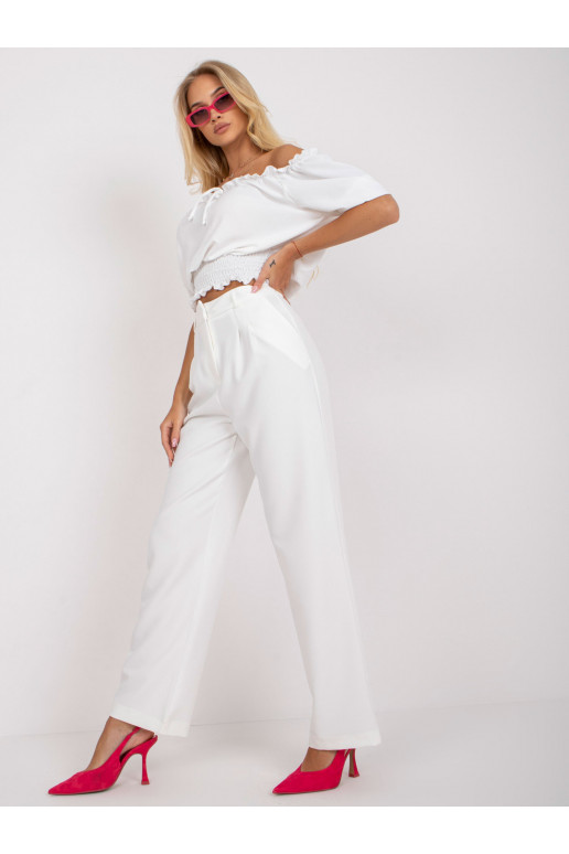 Valged laiad püksid RUE PARIS