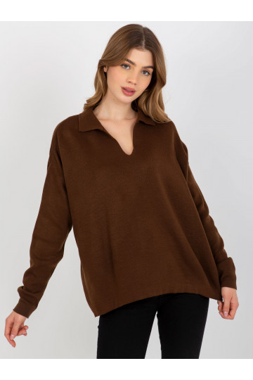 Tumepruun tavaline oversize...