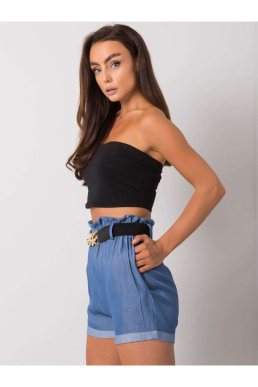 Sinised lühikesed püksid triibuga...