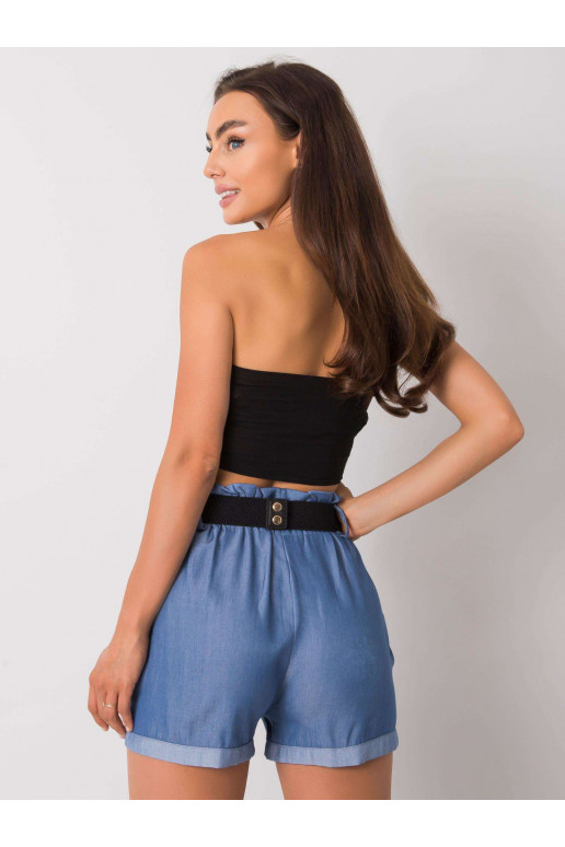 Sinised lühikesed püksid triibuga...