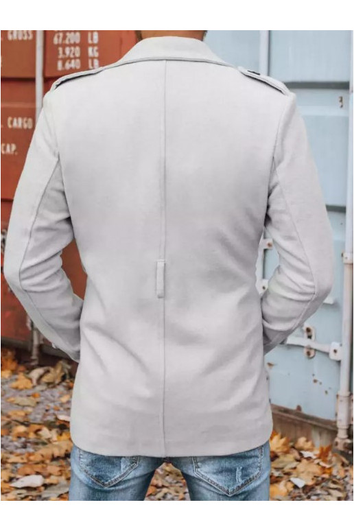 Meeste kaherealine mantel, helehall