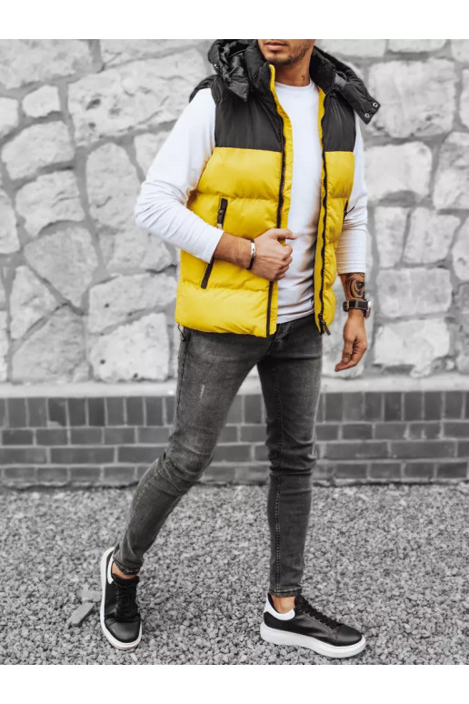 Meeste kollane tepitud vest