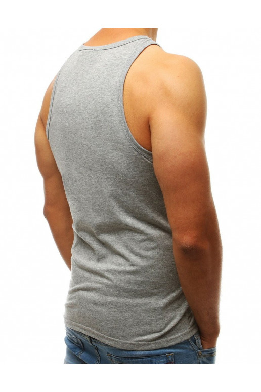 Meeste topp ilma trükita, hall