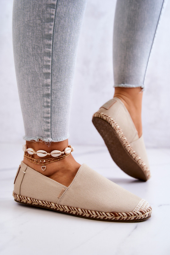 espadrillid Kaasahaarav mudel Big Star JJ274899 beeži värvi