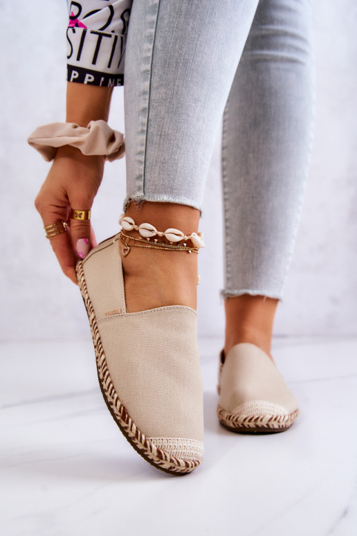 espadrillid Kaasahaarav mudel Big Star JJ274899 beeži värvi