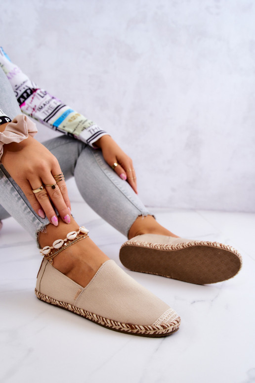 espadrillid Kaasahaarav mudel Big Star JJ274899 beeži värvi