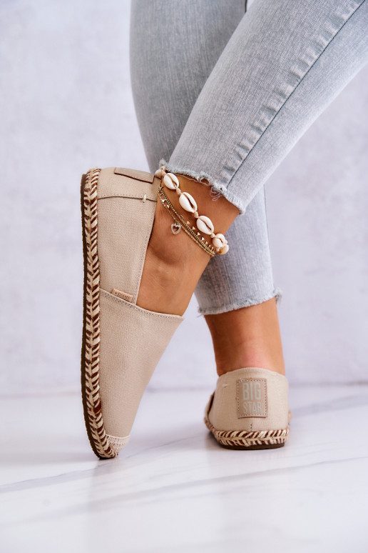 espadrillid Kaasahaarav mudel Big Star JJ274899 beeži värvi