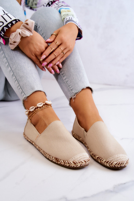 espadrillid Kaasahaarav mudel Big Star JJ274899 beeži värvi