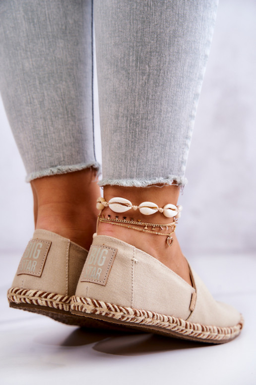 espadrillid Kaasahaarav mudel Big Star JJ274899 beeži värvi