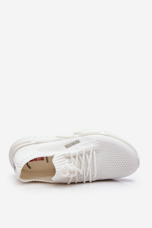Naiselik Lihtne Sneakers tüüpi jalanõud Memory Foam System Big Star JJ274268 valget värvi