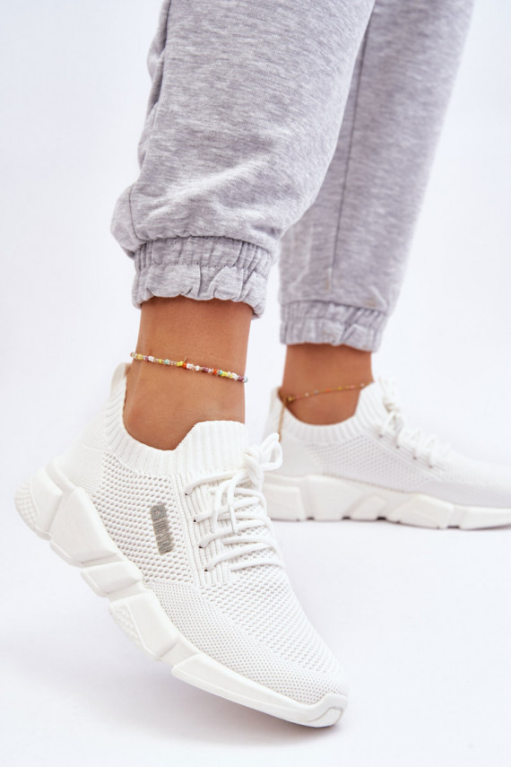 Naiselik Lihtne Sneakers tüüpi jalanõud Memory Foam System Big Star JJ274268 valget värvi