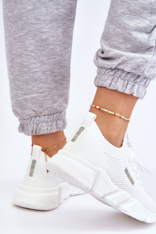 Naiselik Lihtne Sneakers tüüpi jalanõud Memory Foam System Big Star JJ274268 valget värvi