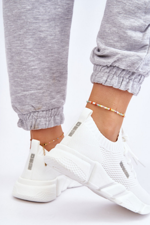 Naiselik Lihtne Sneakers tüüpi jalanõud Memory Foam System Big Star JJ274268 valget värvi