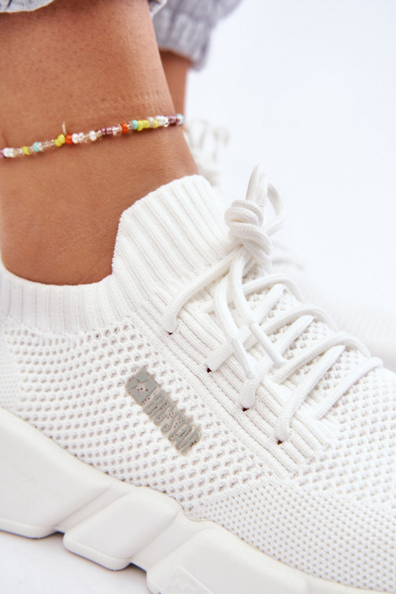 Naiselik Lihtne Sneakers tüüpi jalanõud Memory Foam System Big Star JJ274268 valget värvi