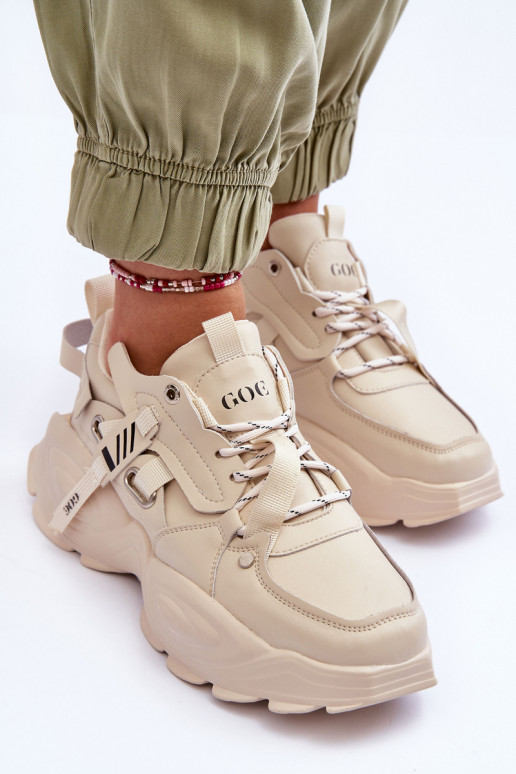 spordijalatsid Sneakers tüüpi jalanõud GOE MM2N4015 beeži värvi